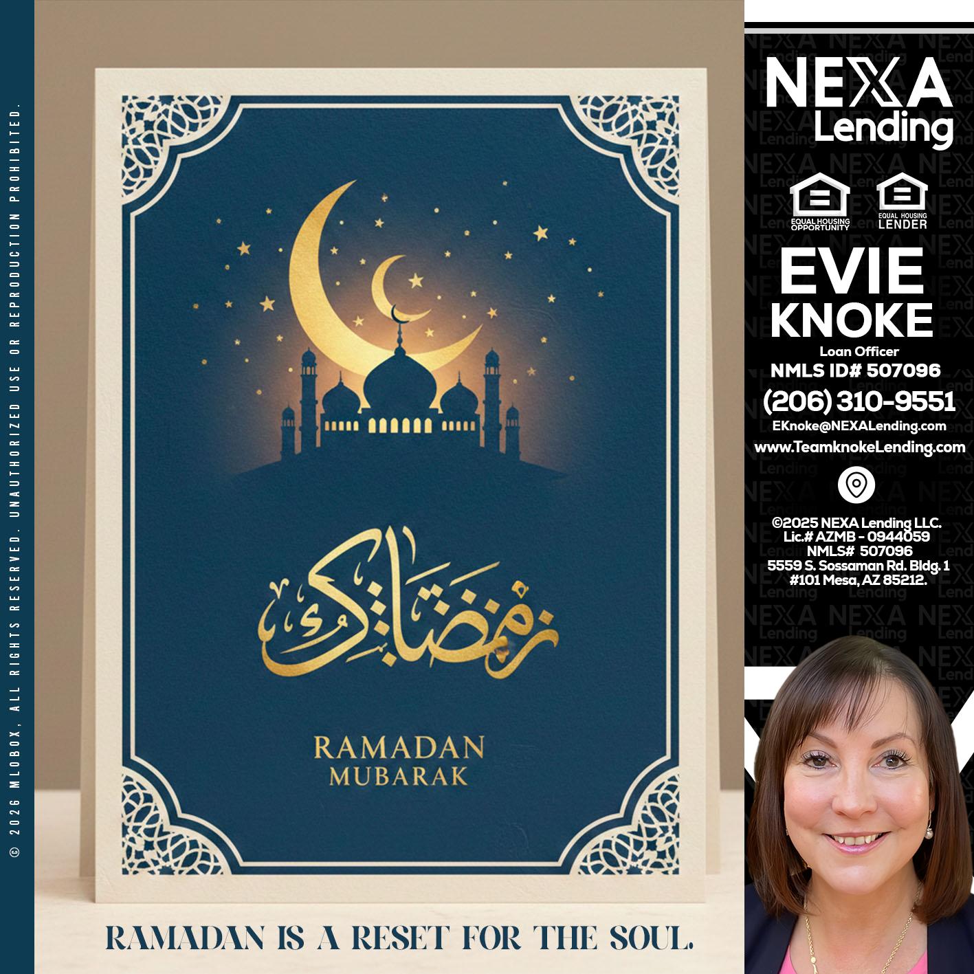 HAPPY RAMADAN - Evie Knoke -Loan Officer