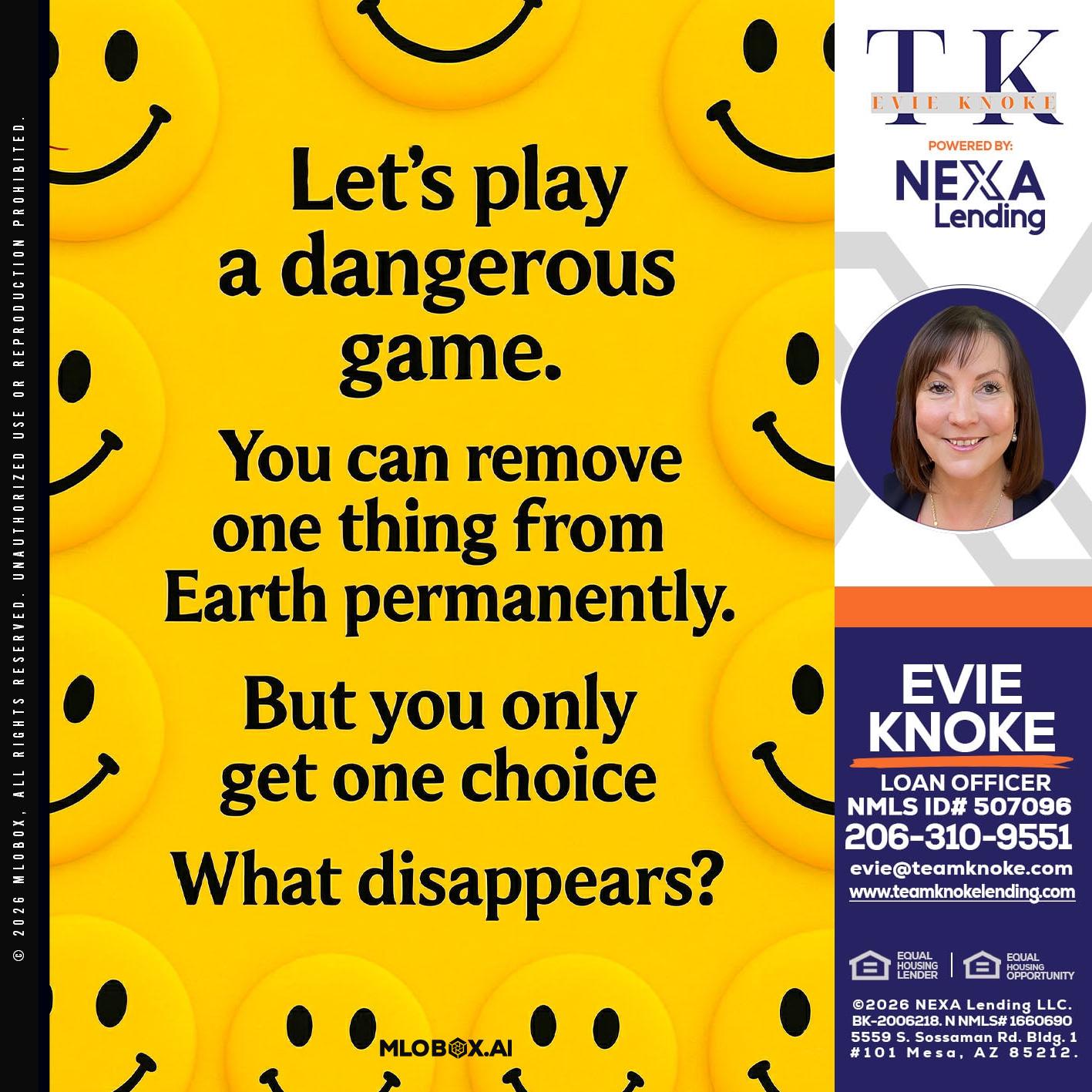 LETS PLAY - Evie Knoke -Loan Officer