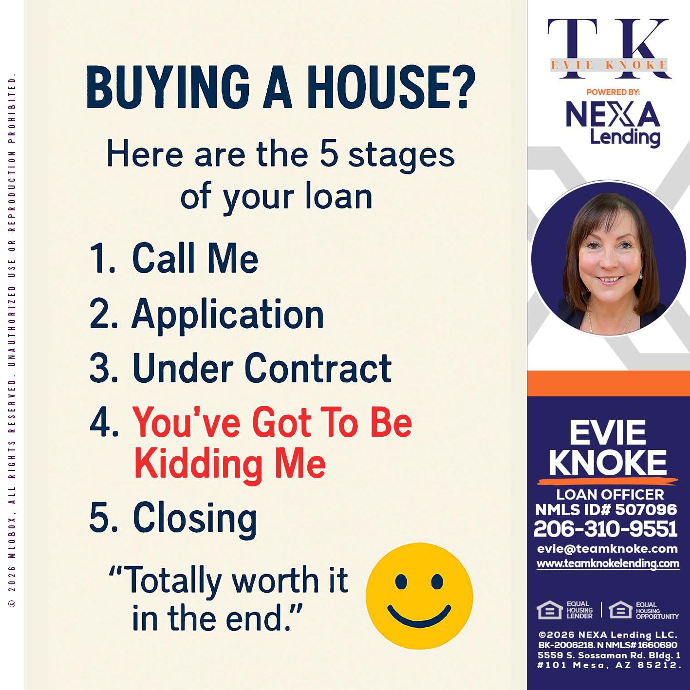 BUYING A HOUSE - Evie Knoke -Loan Officer