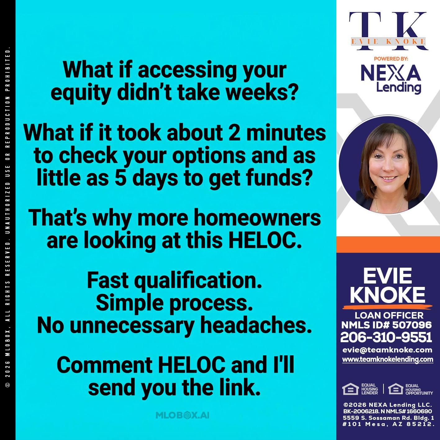 what if - Evie Knoke -Loan Officer