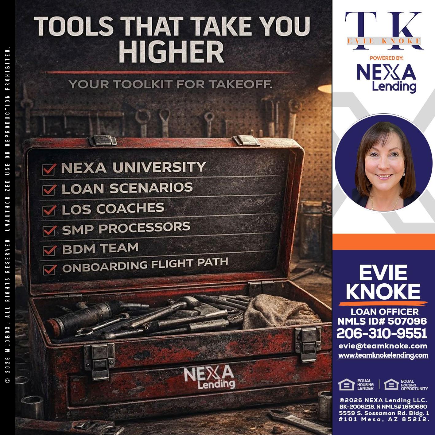 TOOLS THAT - Evie Knoke -Loan Officer