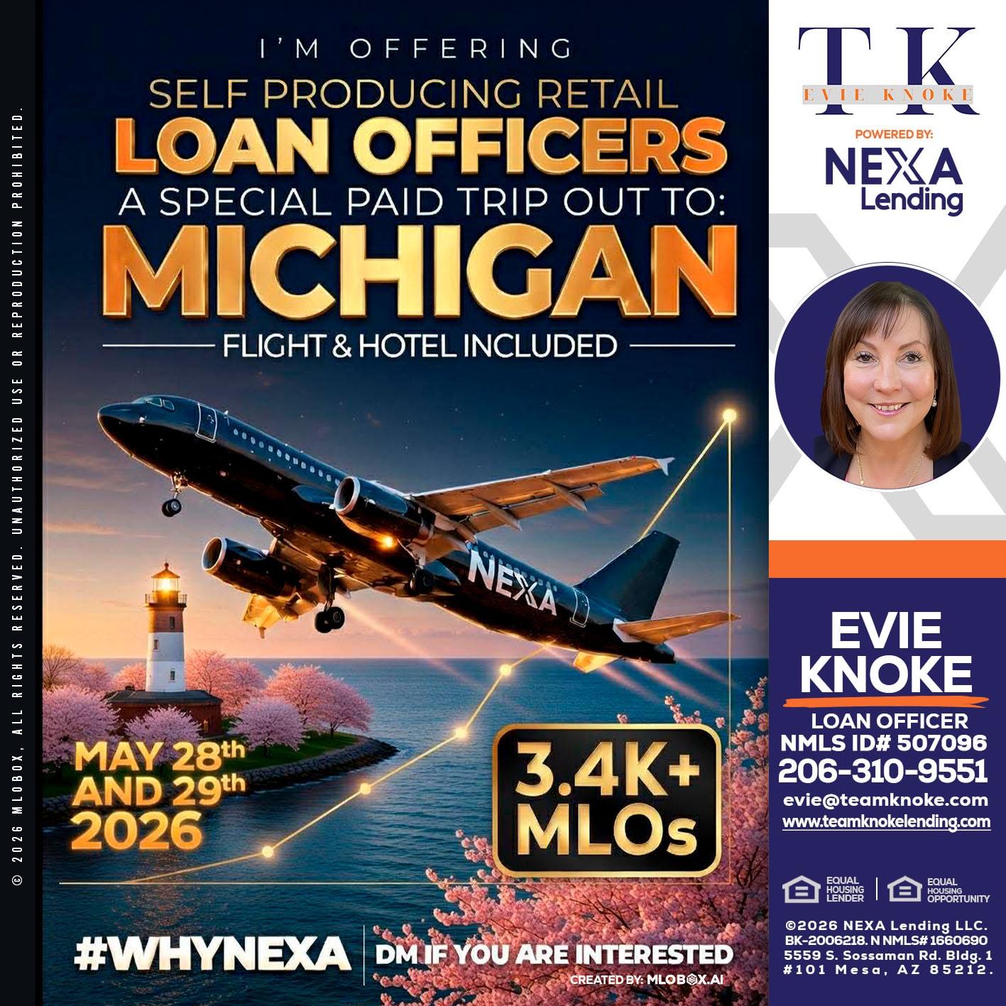 MICHIGAN TRIP - Evie Knoke -Loan Officer