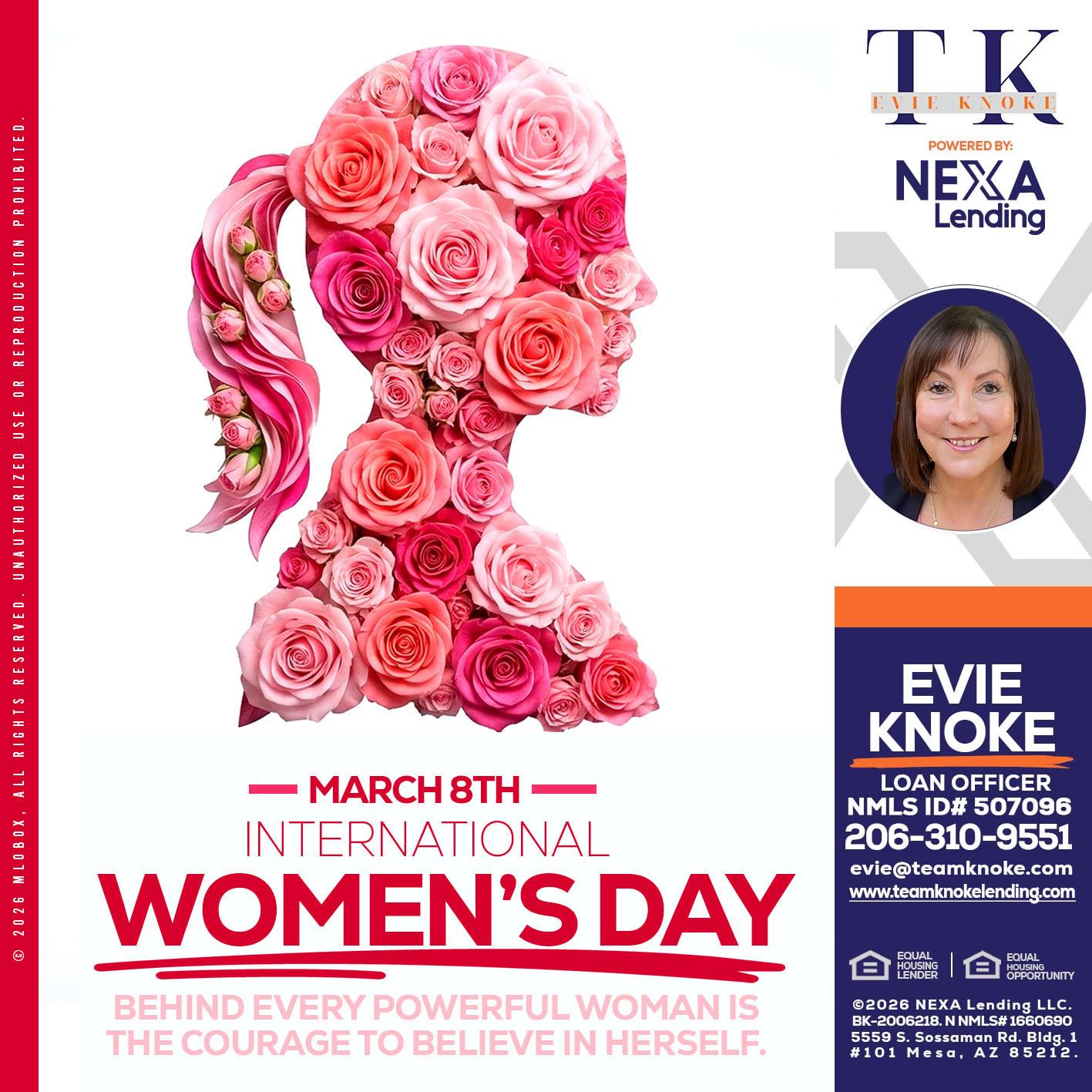 MARCH 8TH - Evie Knoke -Loan Officer