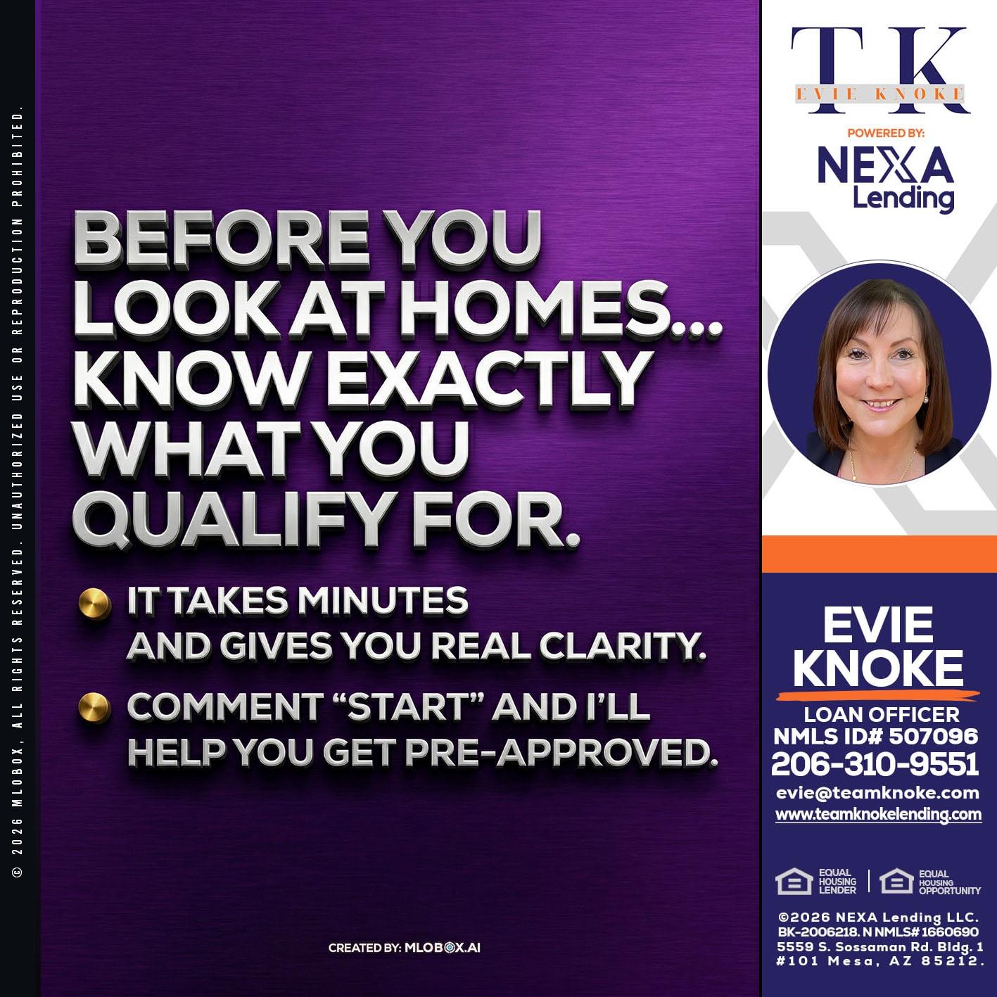 BEFORE YOU - Evie Knoke -Loan Officer