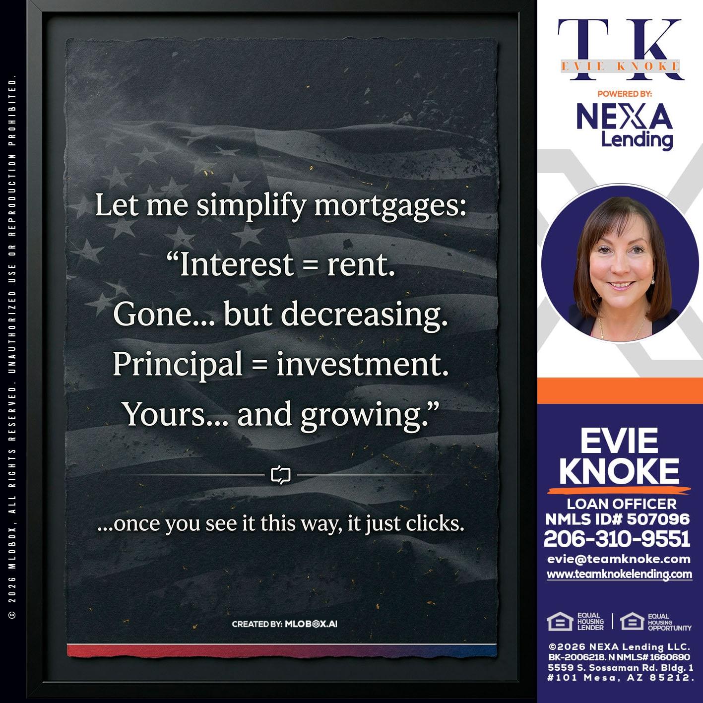 LET ME SIMPLIFY - Evie Knoke -Loan Officer