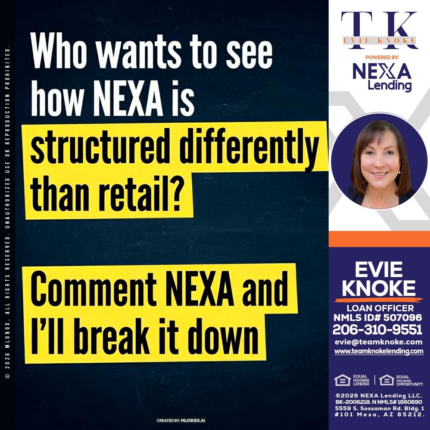 who want to see - Evie Knoke -Loan Officer