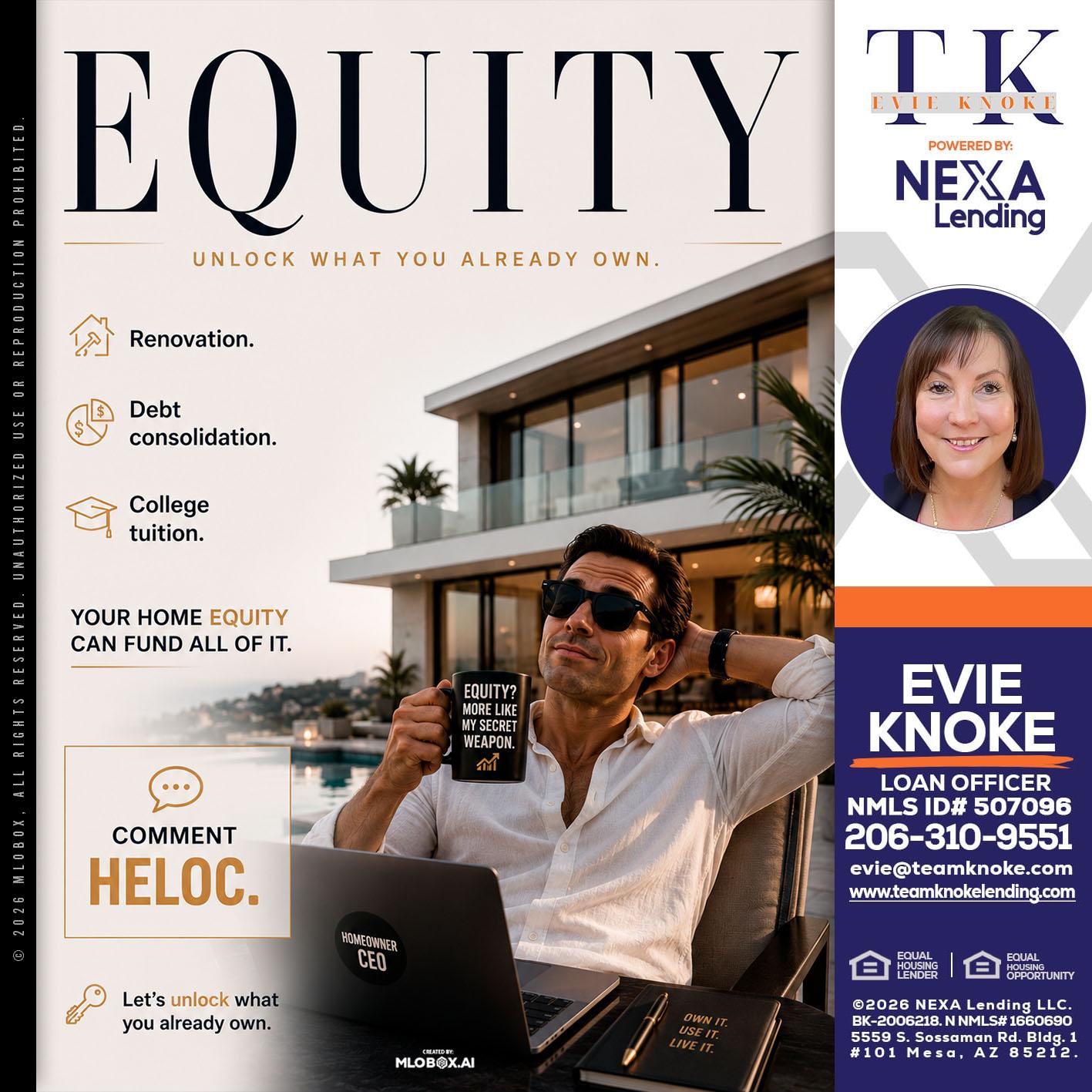 EQUITY - Evie Knoke -Loan Officer