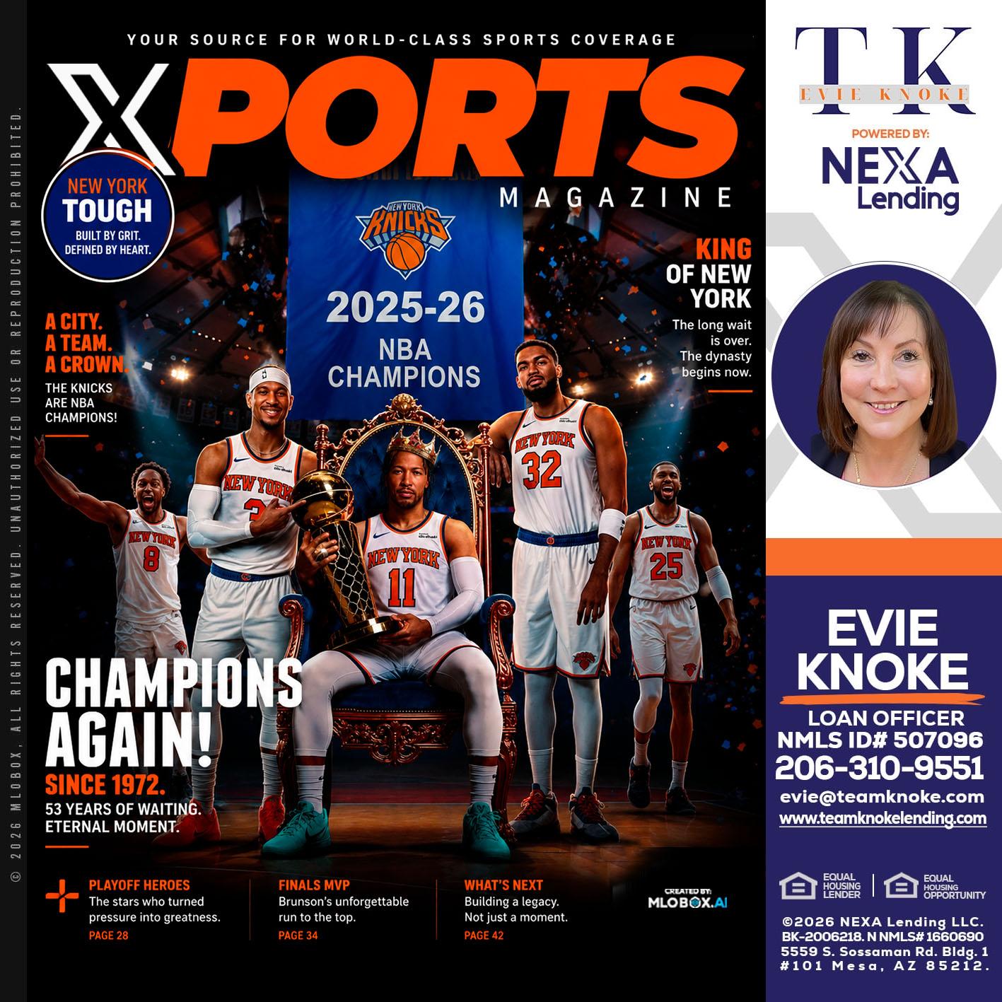 XPORTS MAGAZINE - Evie Knoke -Loan Officer