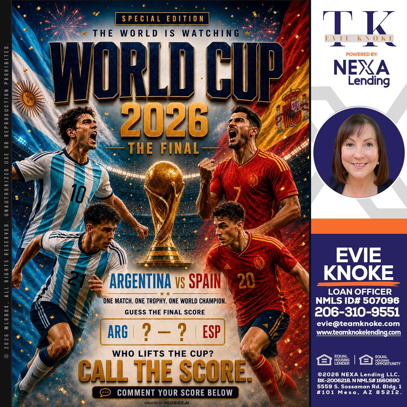 World Cup 2026 finals - Evie Knoke -Loan Officer